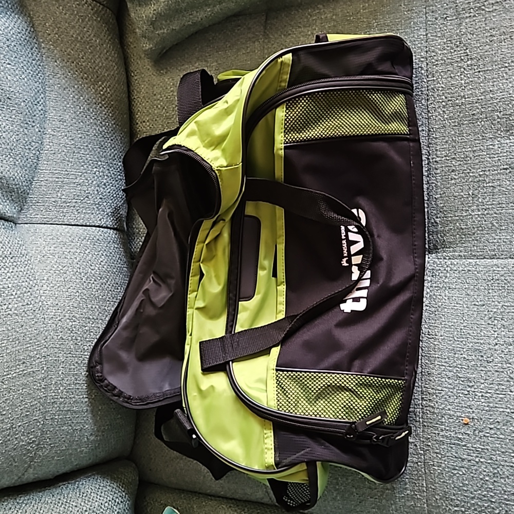 Green and Black Duffel /Sport bag